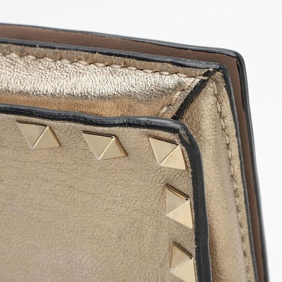 Valentino Metallic Nappa Leather Rockstud Clutch - Picture 15 of 16